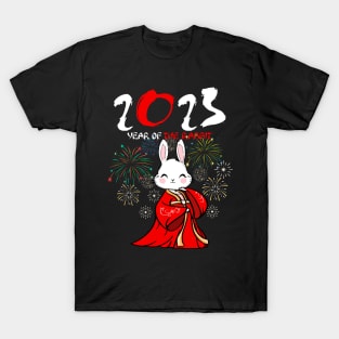 2023 Year Of the Rabbit Chinese New Year 2023 Dabbing Bunny T-Shirt